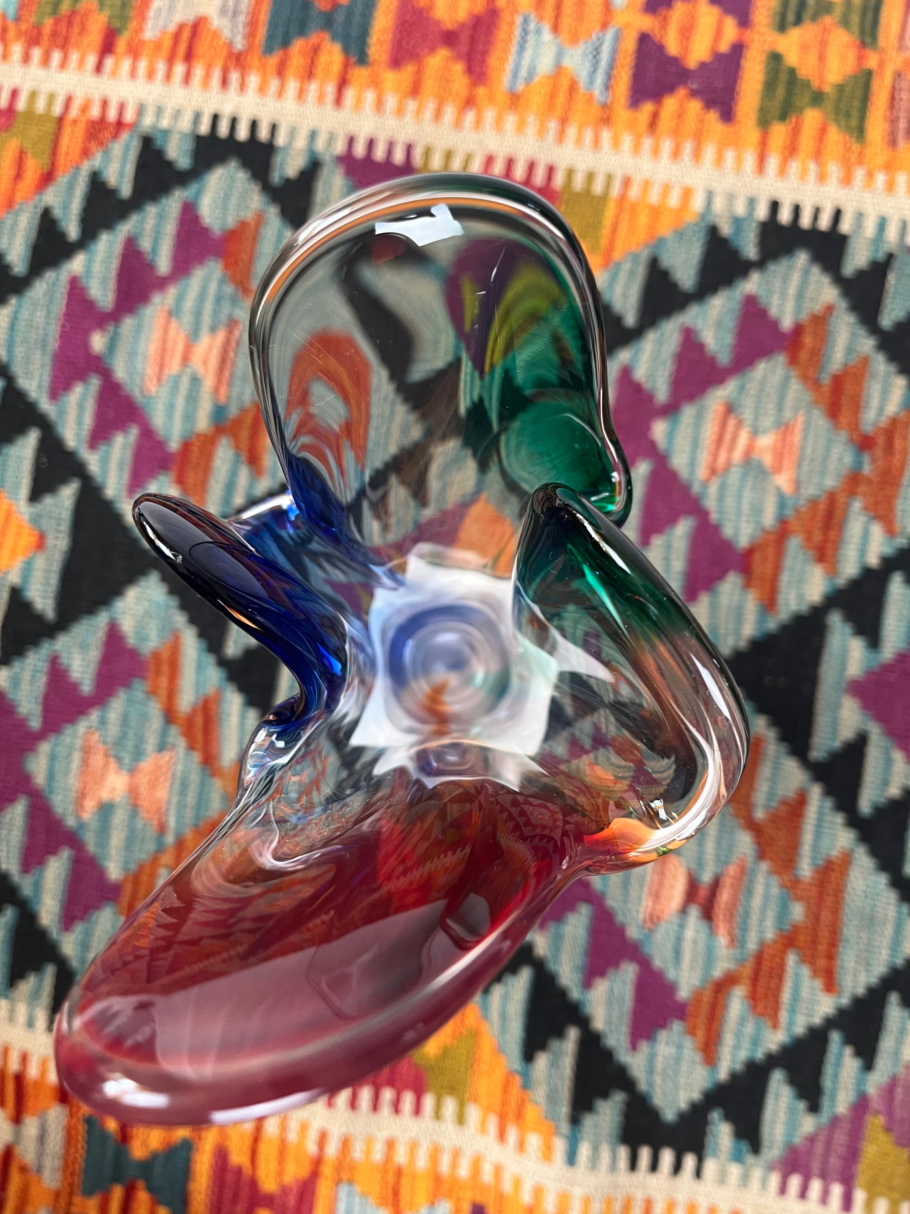 Large Tricolour Vase (suspect Murano)