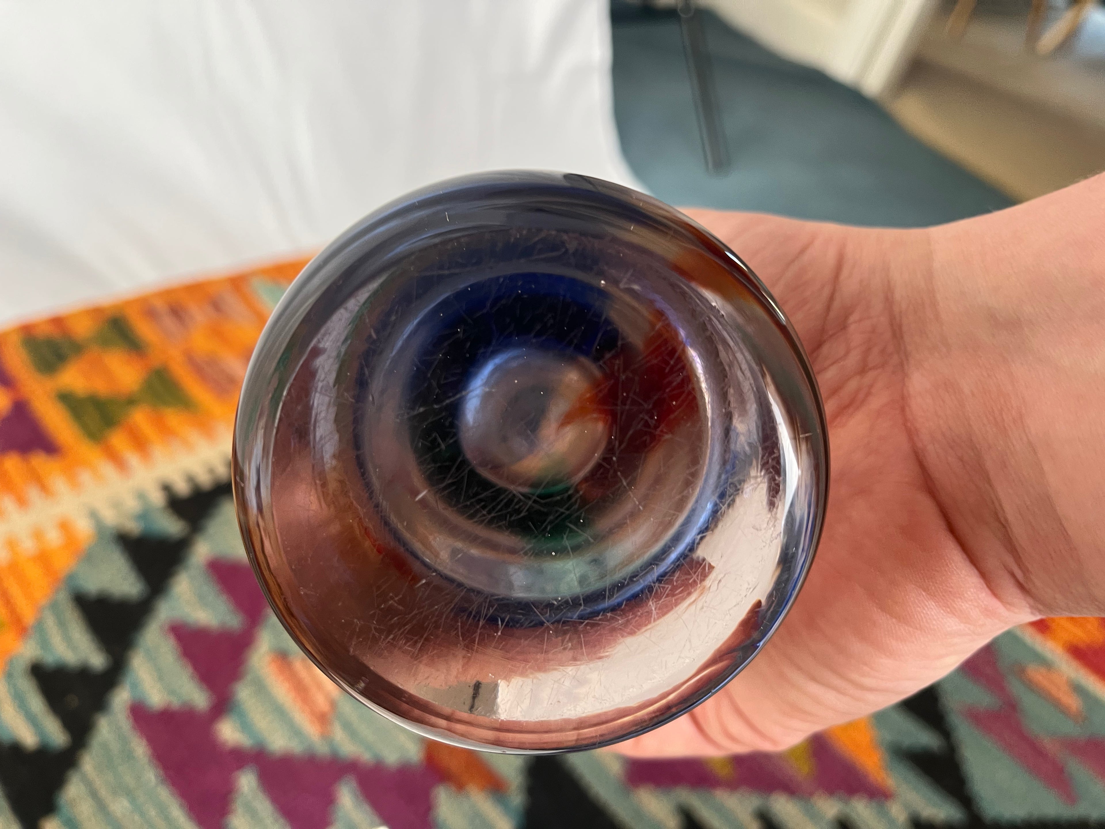 Large Tricolour Vase (suspect Murano)