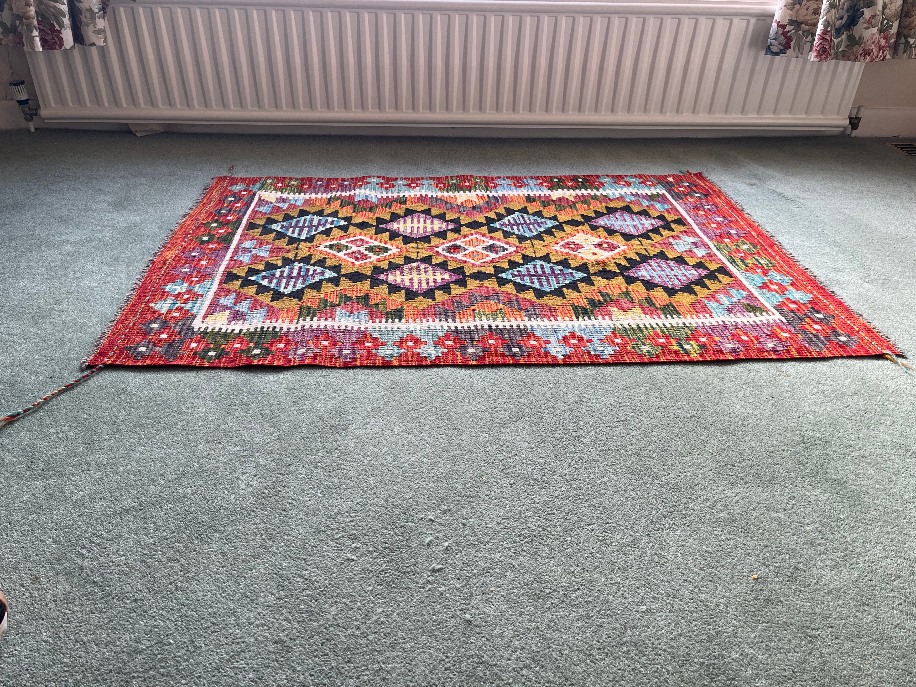 Maimana Red Kilim Rug