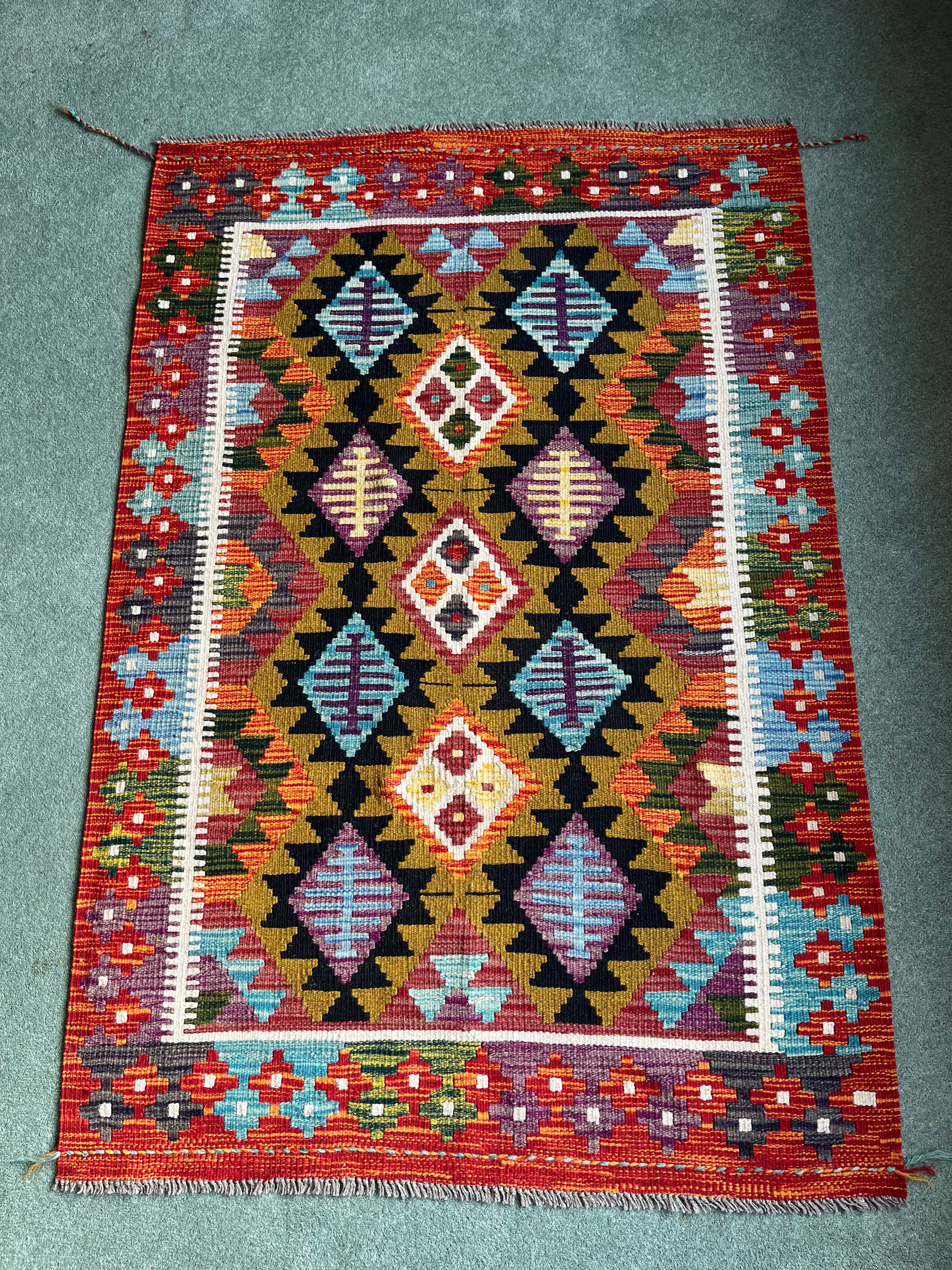 Maimana Red Kilim Rug