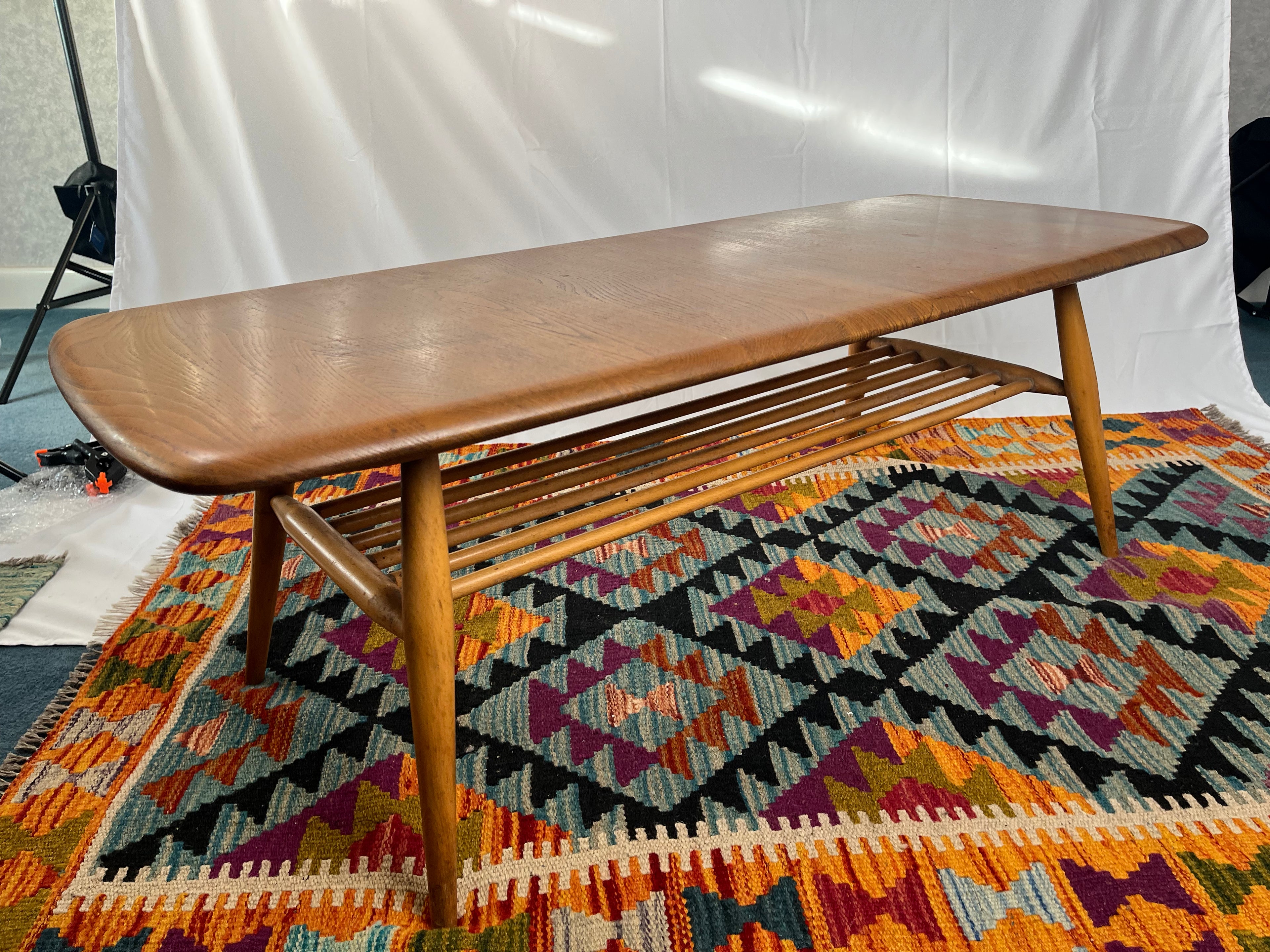 Ercol Coffee Table w/Magazine Rack