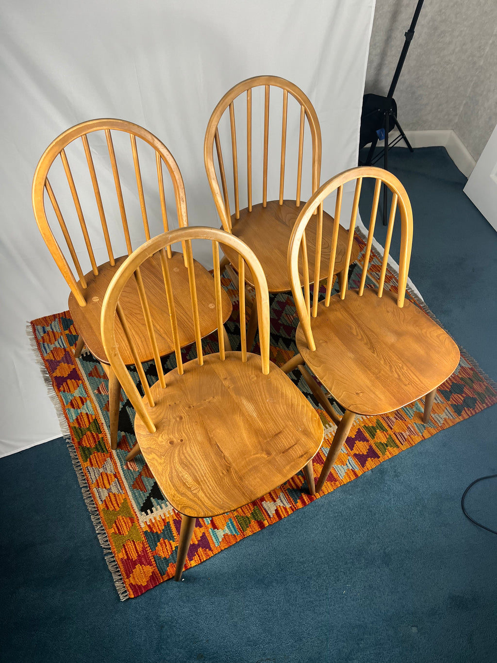 Ercol 370 Dining Chairs x4